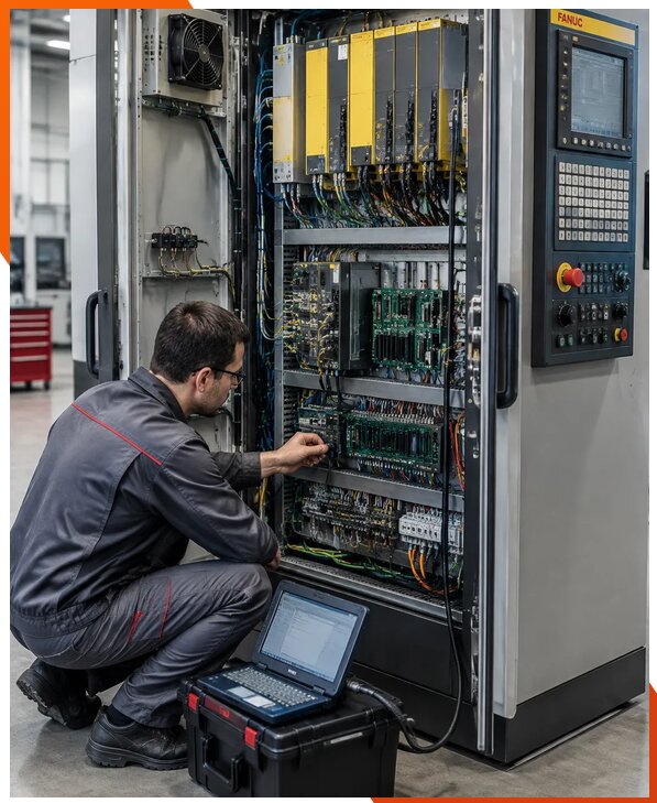 Ремонт систем ЧПУ FANUC промышленных станков в Клине