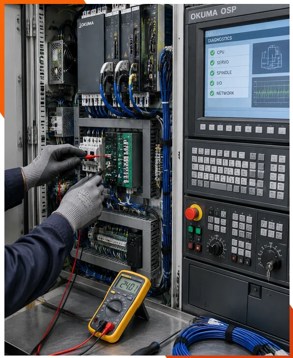 Ремонт систем ЧПУ Okuma OSP в Клине